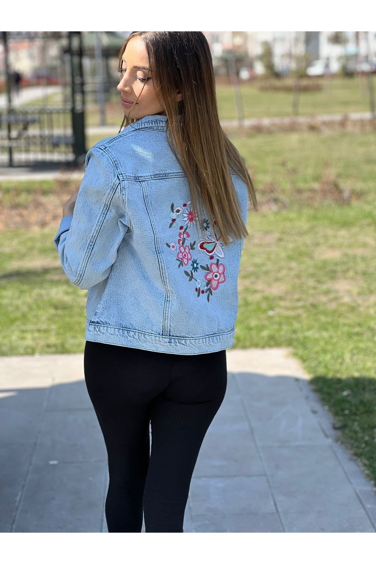 DUDOR K DS Mother Daughter Combination Floral Embroidered Denim