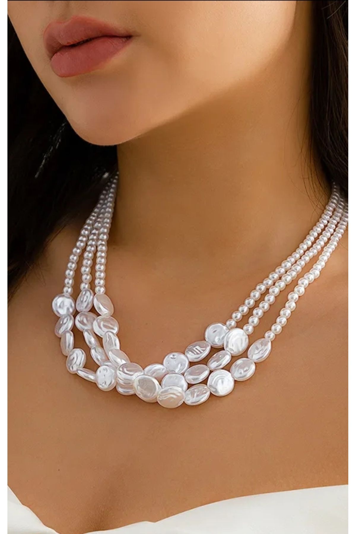 3 row pearl 2025 necklace