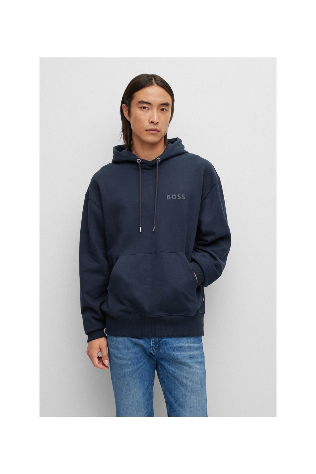 Boss blue sweatshirt new arrivals