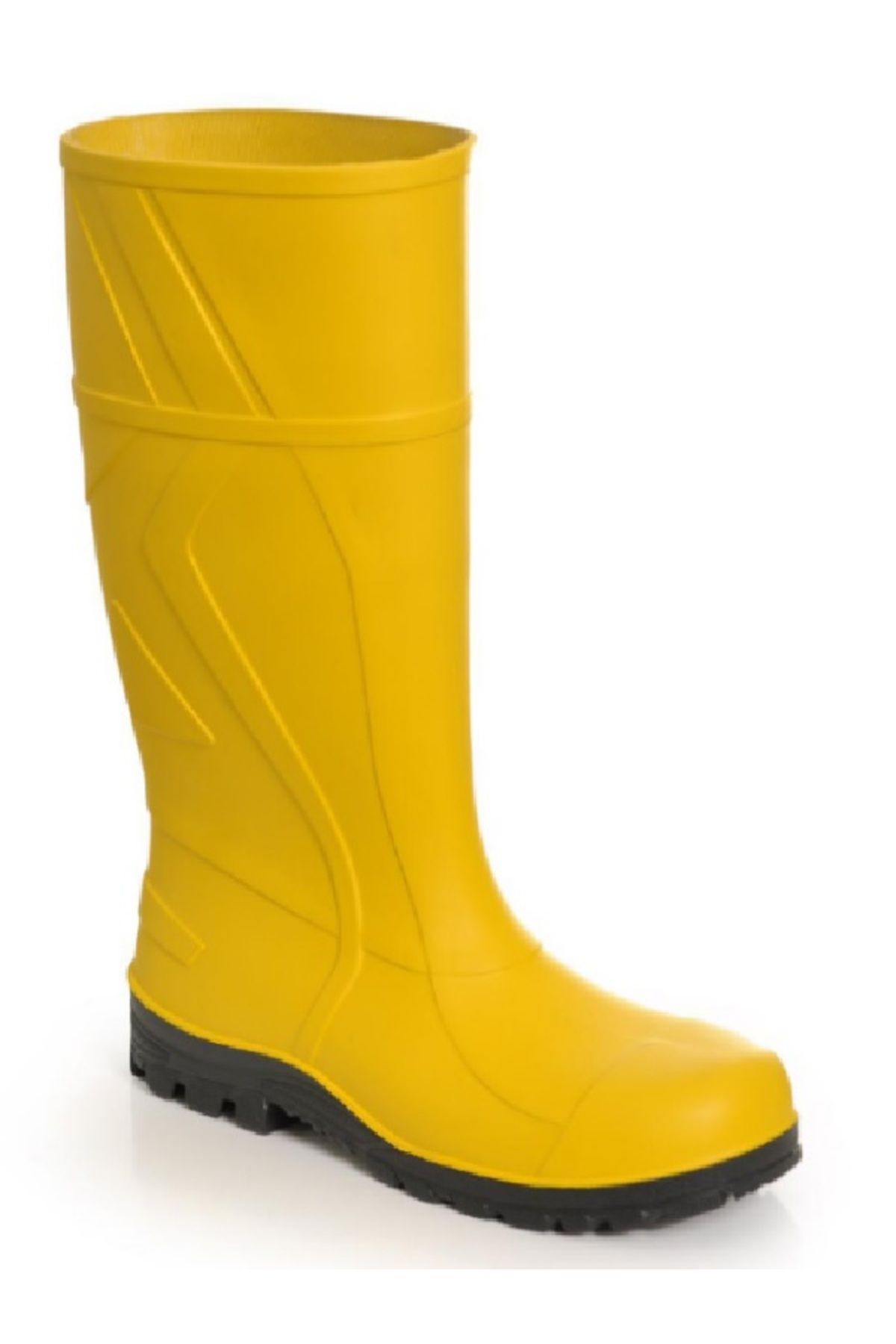 Yellow flat clearance boots