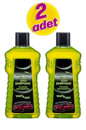 2 Adet Cilalı Oto Şampuanı 1 lt Araba Yıkama Şampuanı Araç Yıkama Köpüğü Cilalı Oto Şampuanı Cila Image 0