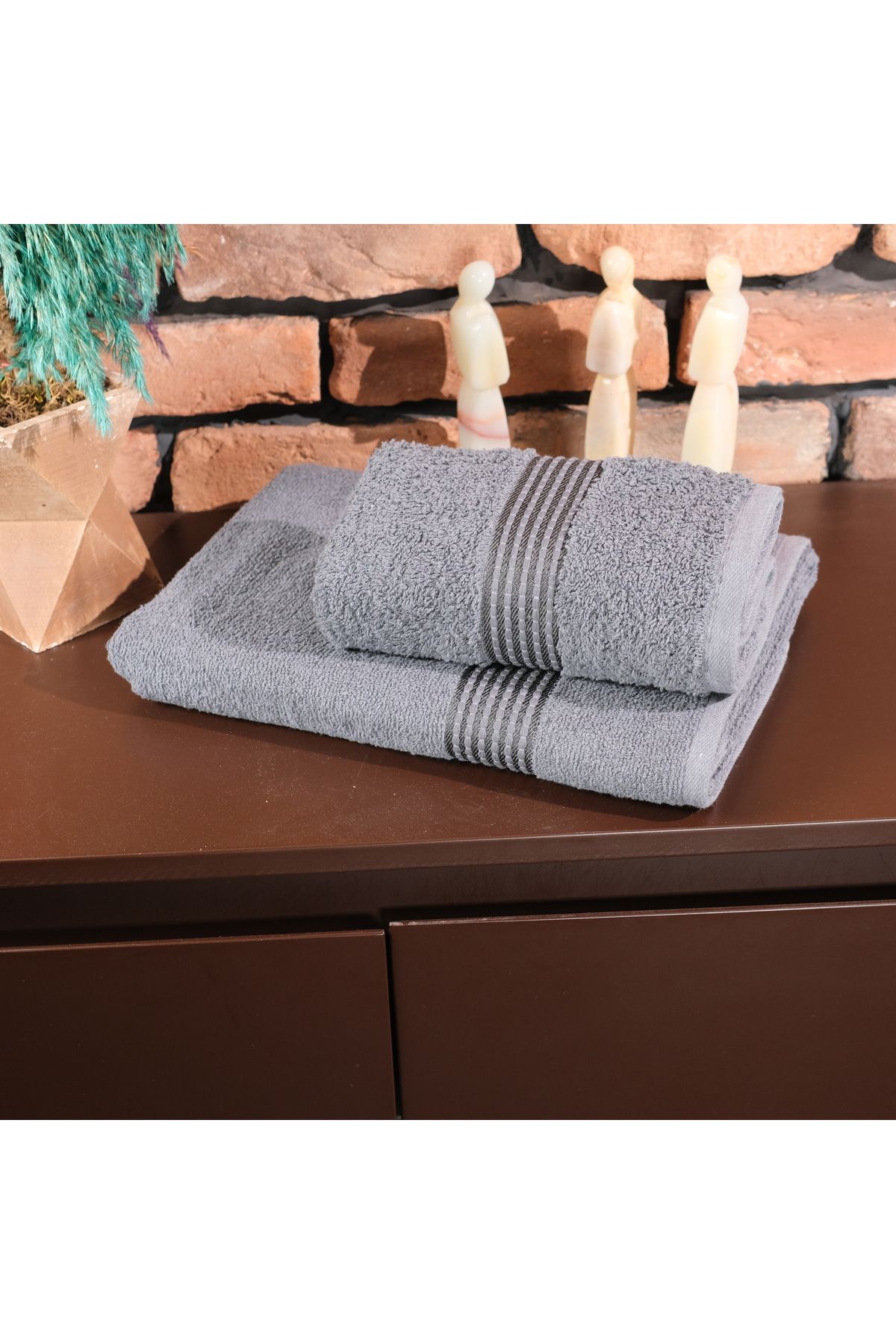 ADAY Towel Gray Bath towel Trendyol