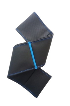 Oto Direksiyon Kılıfı Düz & Noktali Mavi Yüzüklü Image 2