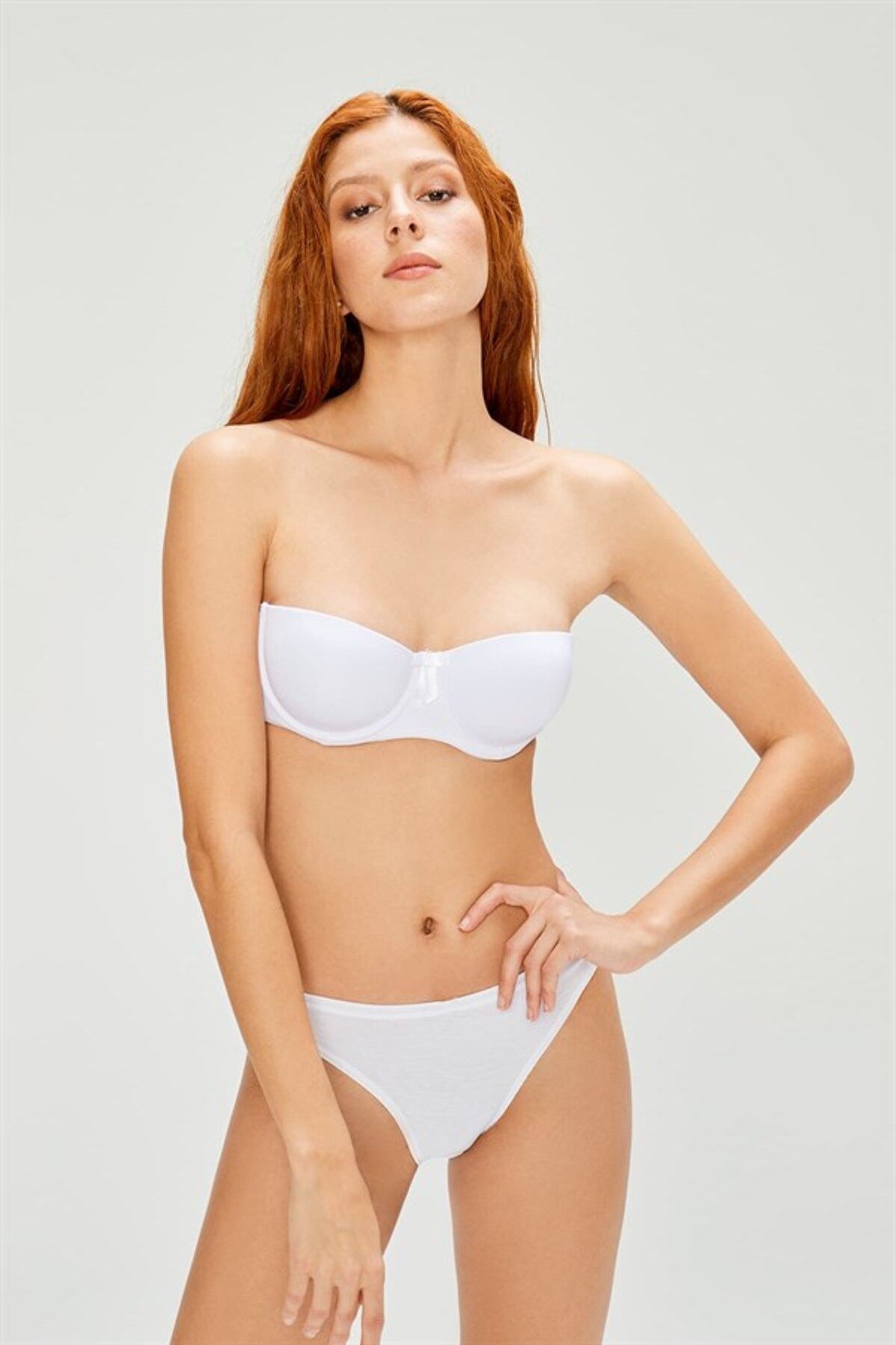 HTN L NGER E Women s Padded Strapless Bra Set Trendyol