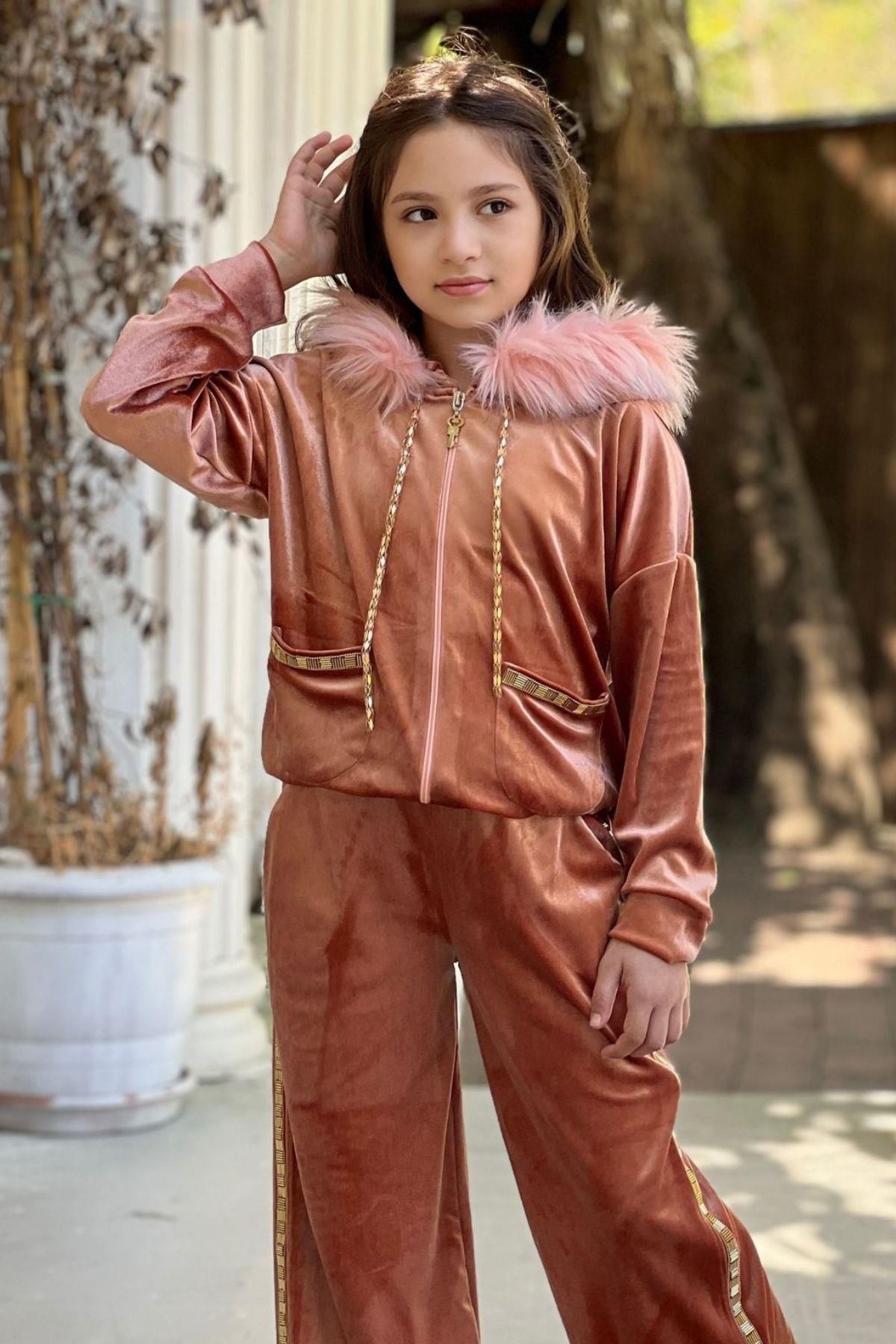 Fur tracksuit hotsell
