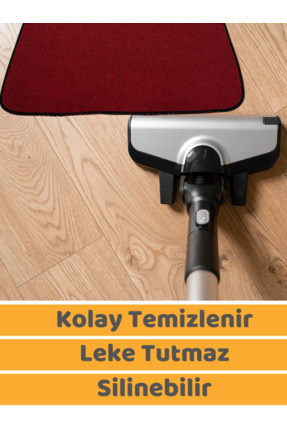 Oto Paspas Halı 5'li Set Her Araca Uygun Uzun Süre Dayanıklı Çift Taraflı Kullanım Bordo Renk Image 5