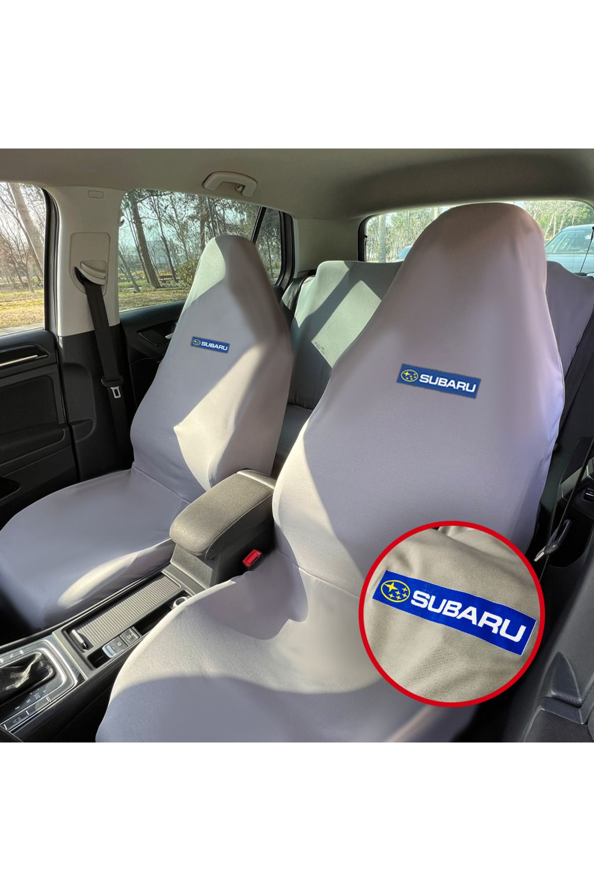 Teksin Subaru Impreza Seat Cover Service Cover Gray Color Lycra