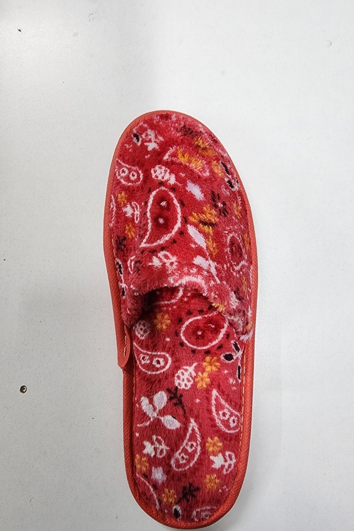 Red new arrivals paisley slippers