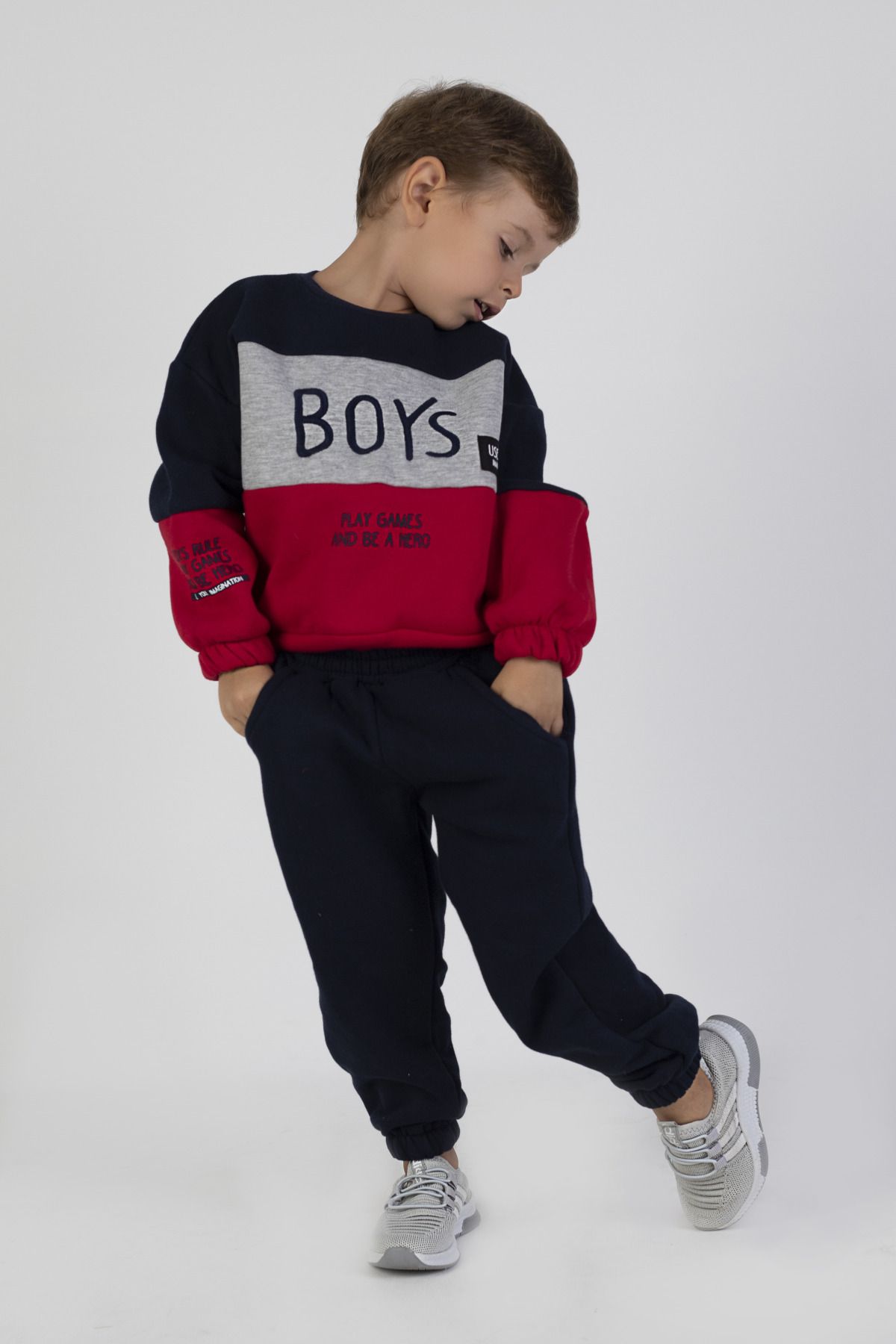 Boys knitted tracksuit hotsell