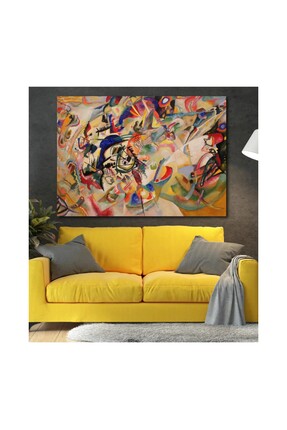 Ürünler Çok Renkli Soyut Resim - Wassily Kandinsky - Klasik Sanat Kanvas Tablo Image 0
