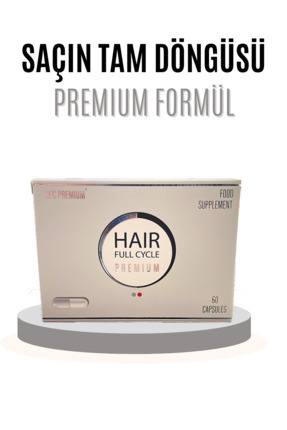Hair Full Cycle Premium Saç Vitamini 60 Vegan Kapsül Image 0