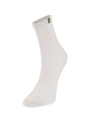 Çok Renkli Pamuk 8'li Paket Dokulu Renk Bloklu Soket-Uzun Çorap TMNAW24CO00019 Image 8