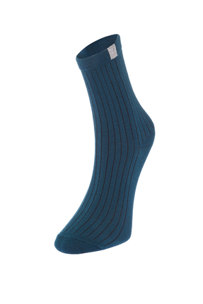 Çok Renkli Pamuk 8'li Paket Dokulu Renk Bloklu Soket-Uzun Çorap TMNAW24CO00019 Image 6