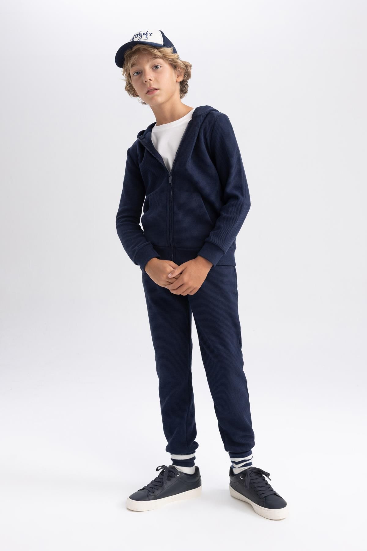 Navy tracksuit shop bottoms school