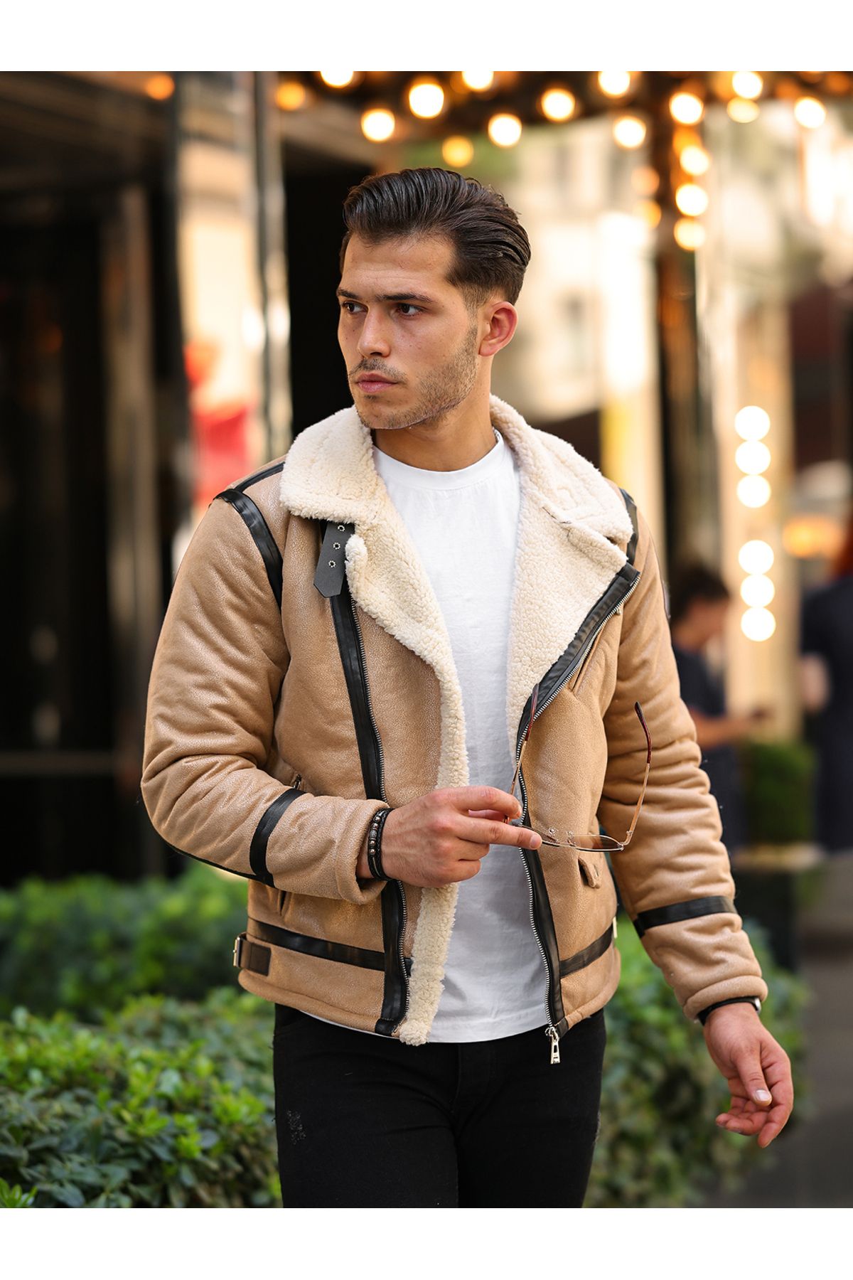 Furry jacket cheap mens