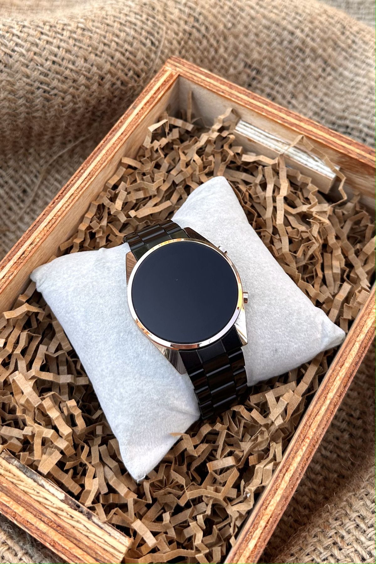 Black metal clearance band watches