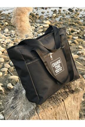 Siyah 2 Bölmeli Kol ve Omuz Çantası Image 0