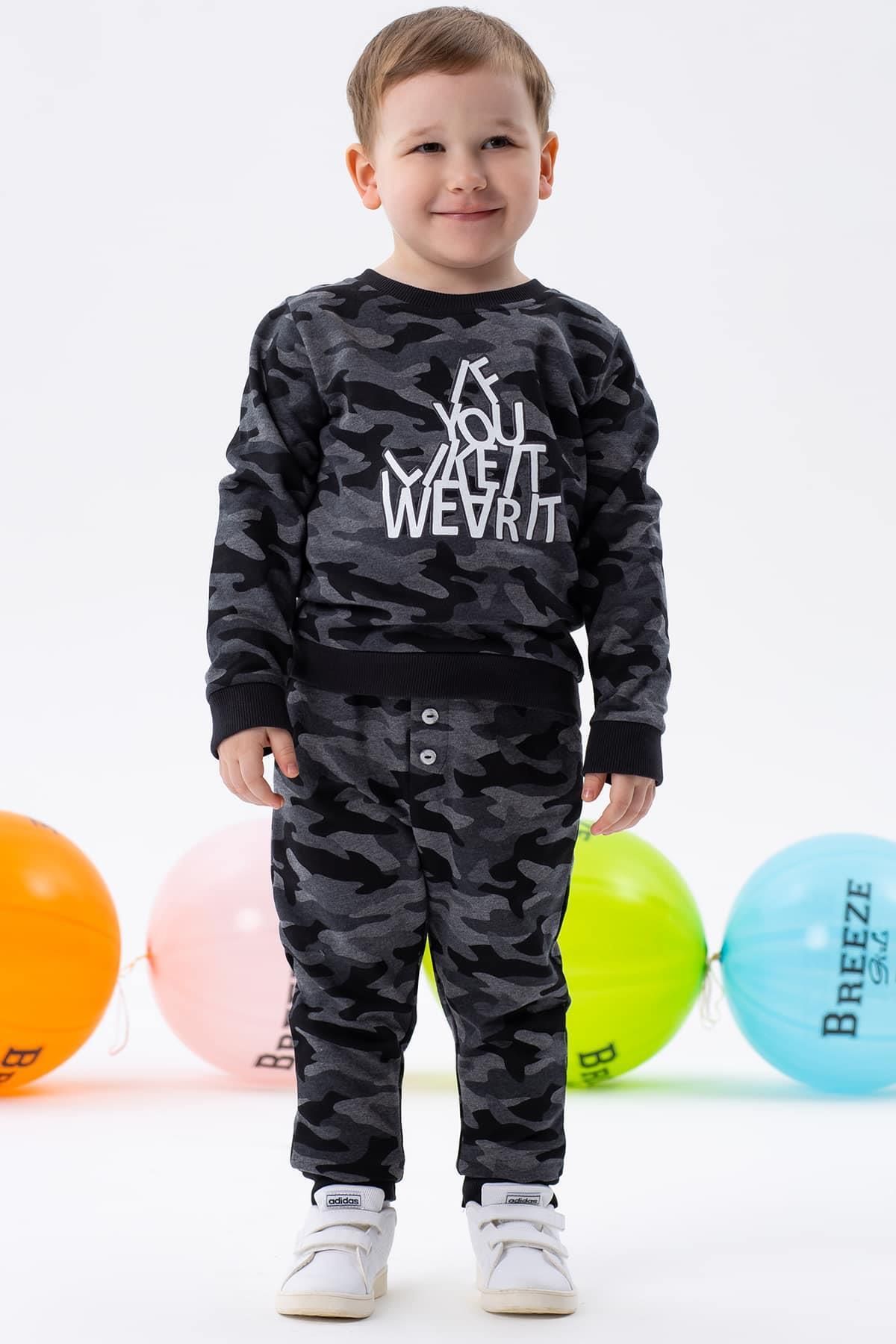 Breeze Boy s Tracksuit Set Camouflage Patterned 1.5 5 Years Old