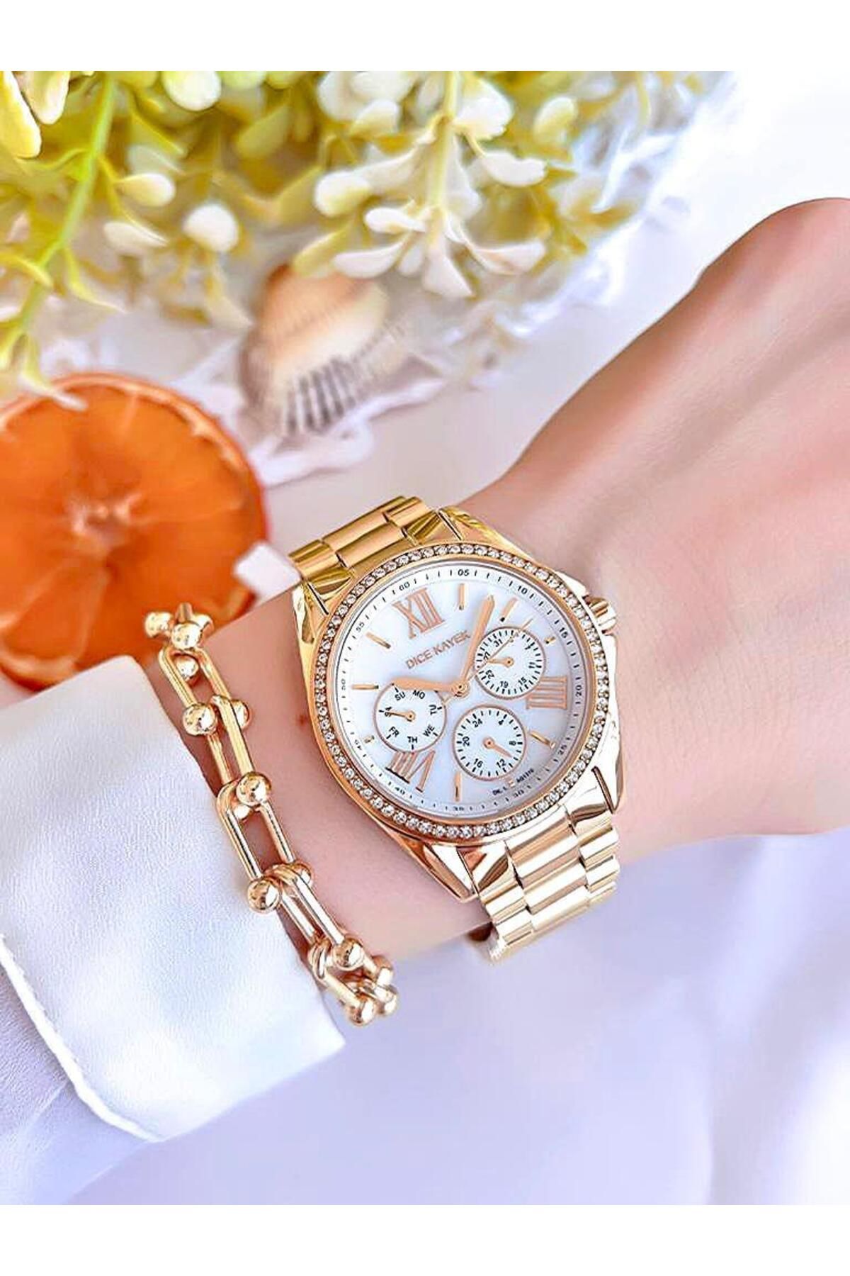 Dice Kayek Watch Yellow Yellow Trendyol