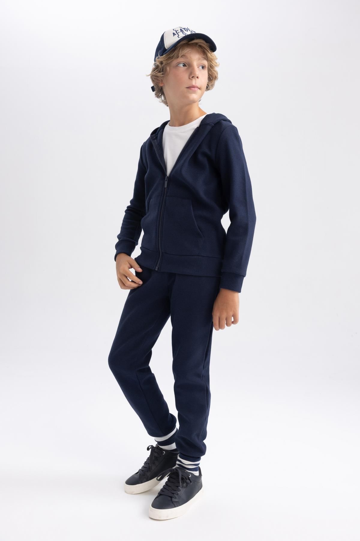 Navy blue school jogging bottoms cheap