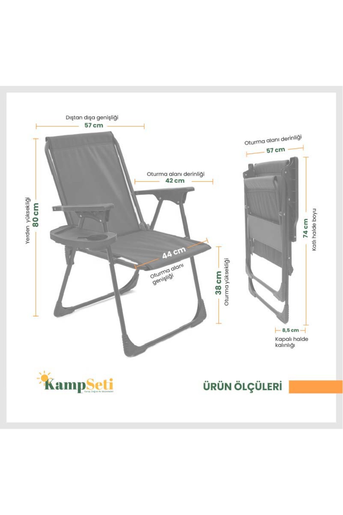 صندلی و میز کمپینگ تاشو 3 تکه-صندلی پیک نیک قابل حمل باغچه-میز