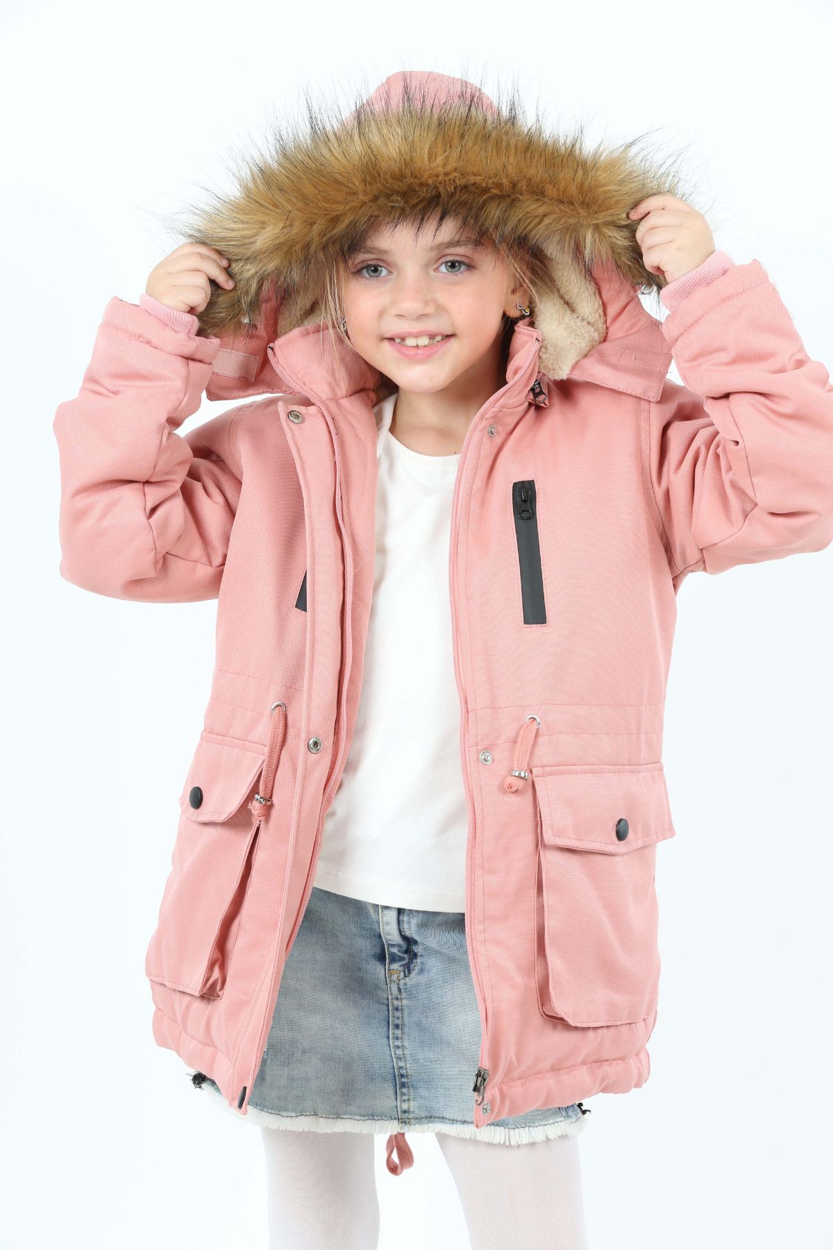 Pink parka online