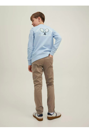 Normal Bel Boru Paça Bej Erkek Pantolon JPSTMARCO JJBOWIE SA BEIGE NOOS JNR Image 3