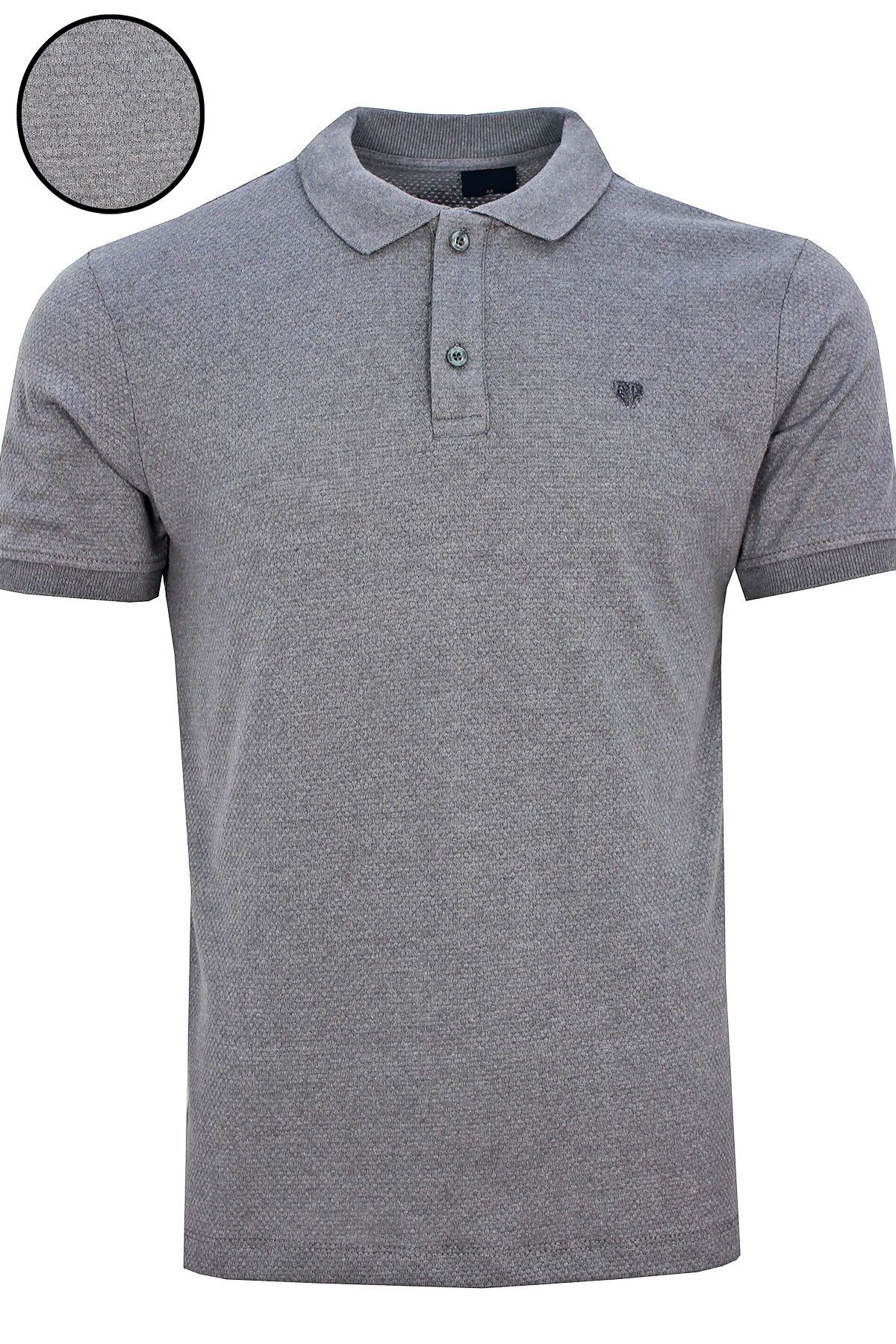 Dark grey best sale polo t shirt