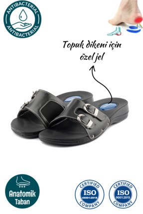 Royjones Anatomik Ortopedik Topuk Dikeni Tavsiyeli Jel Taban Günlük Kadın Terlik 1002 Image 0