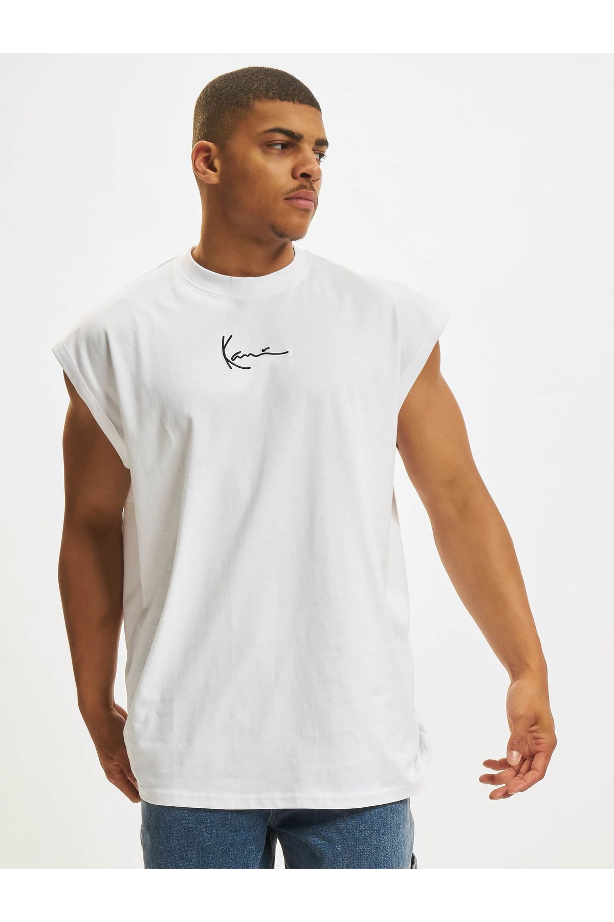 Karl kani white cheap t shirt