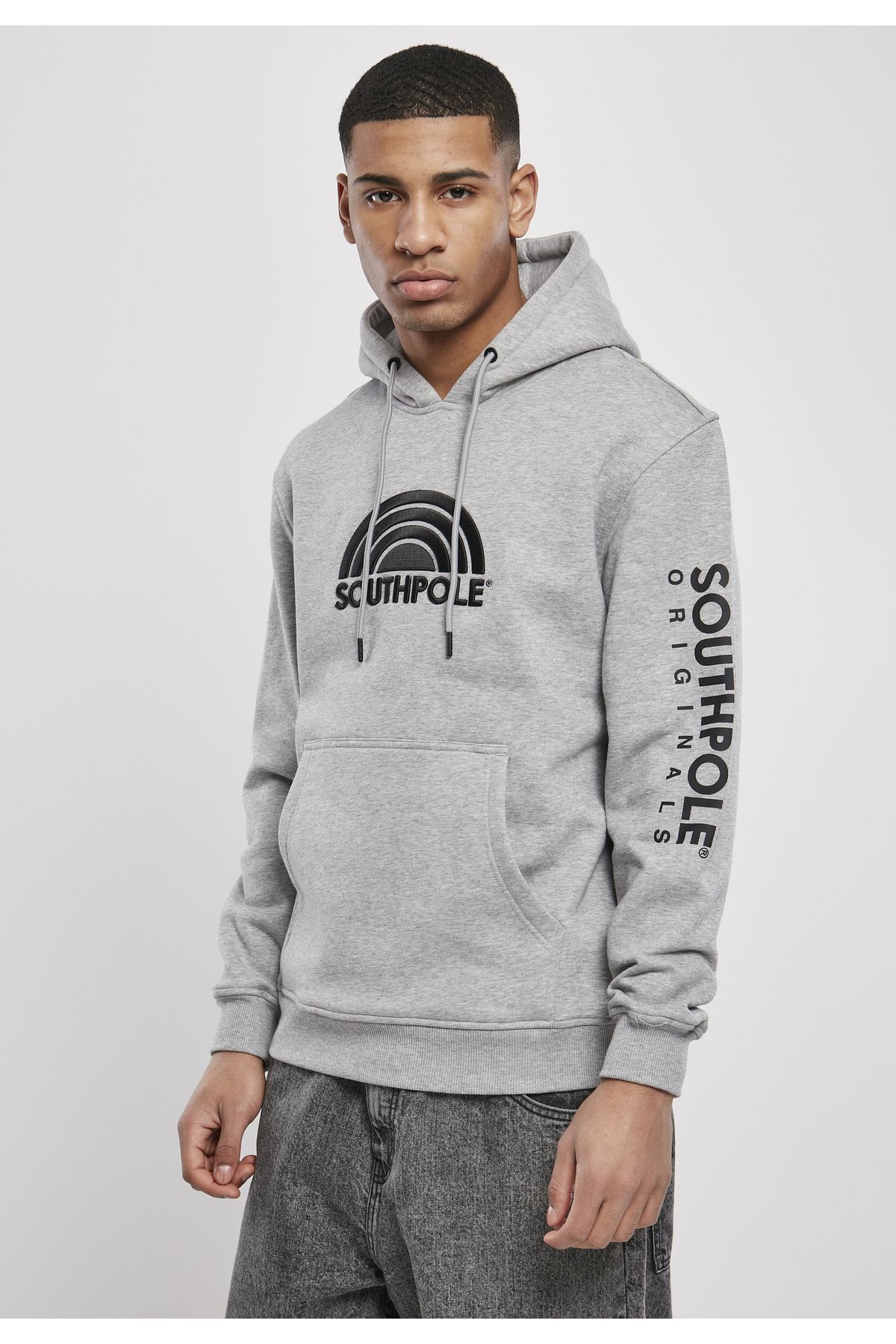 Southpole Sweatshirt Gray Relaxed fit Trendyol