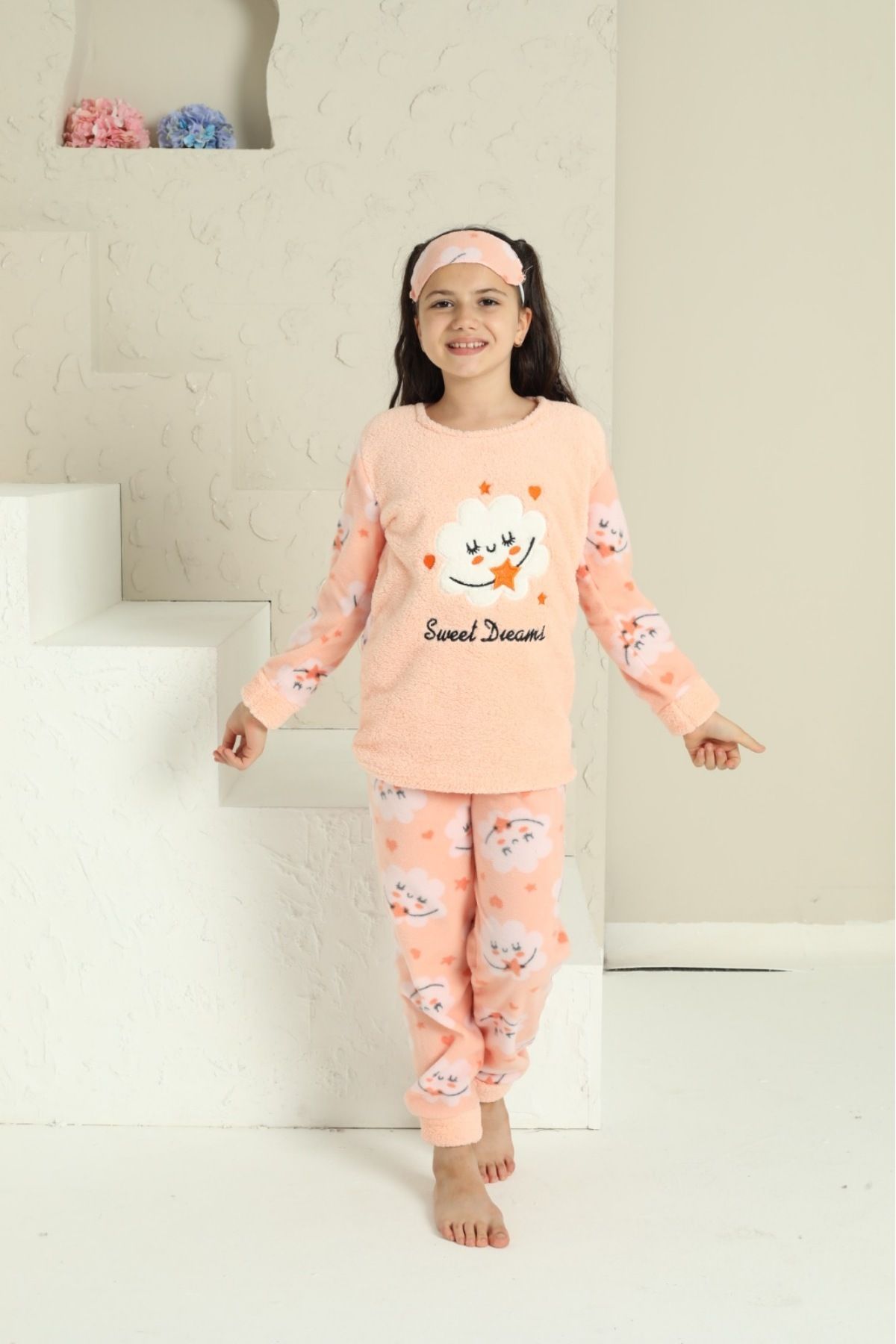 Girls fleece pajama set new arrivals