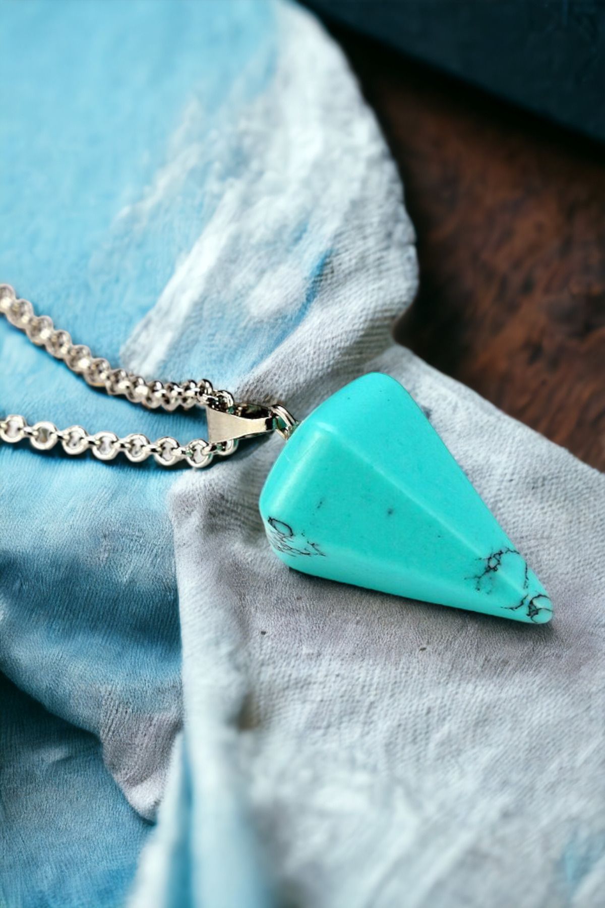 Natural stone pendant necklace hotsell