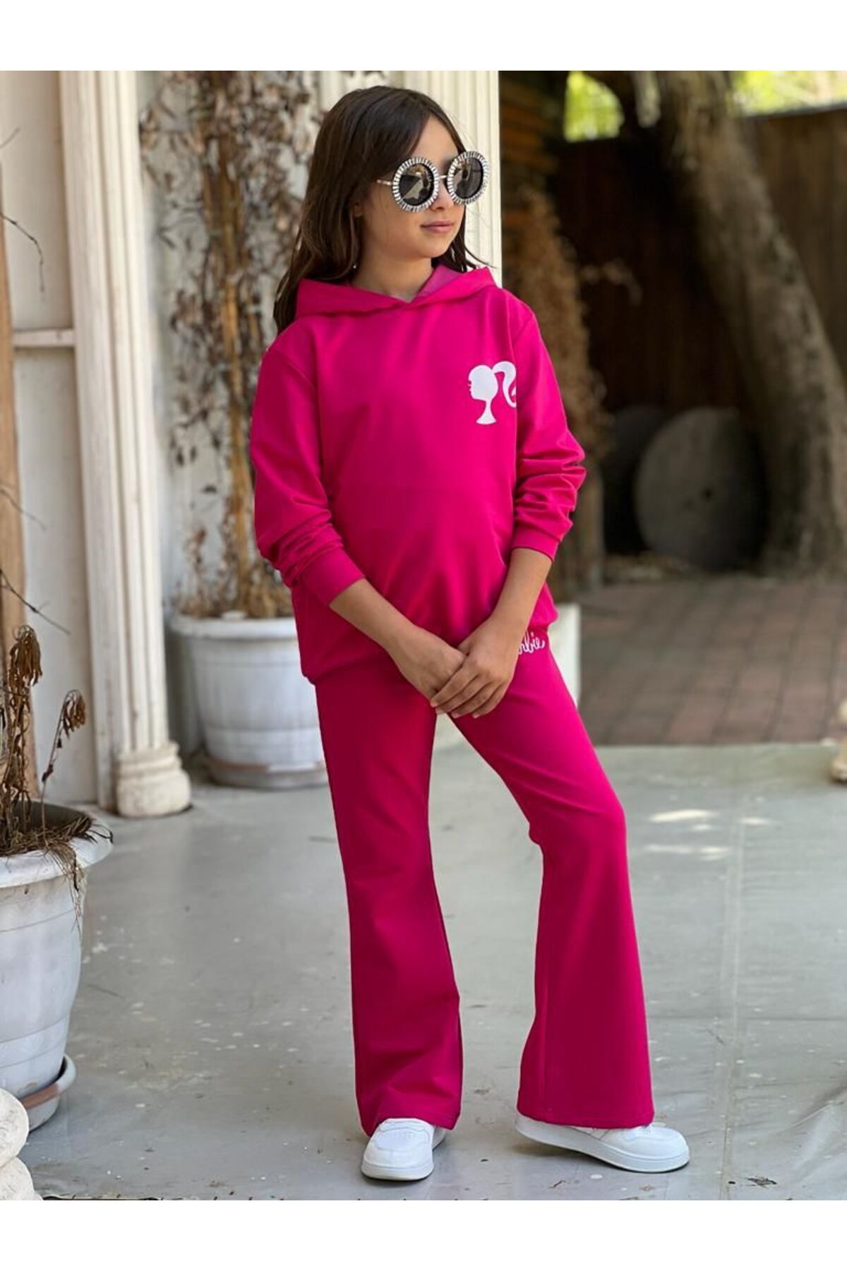 Girls fleece hot sale tracksuit