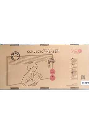 I Elektrikli Panel Konvektör Isıtıcı Dijital 2500 Watt Beyaz Image 1