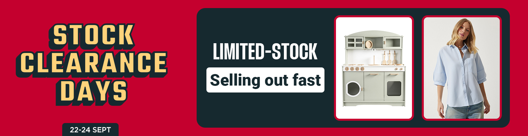 DSBoutiques_bannerListing_enaewebwomen_StockClearanceDays_0_1_en-AE_22.09.2025 10:00_25.09.2025 10:00