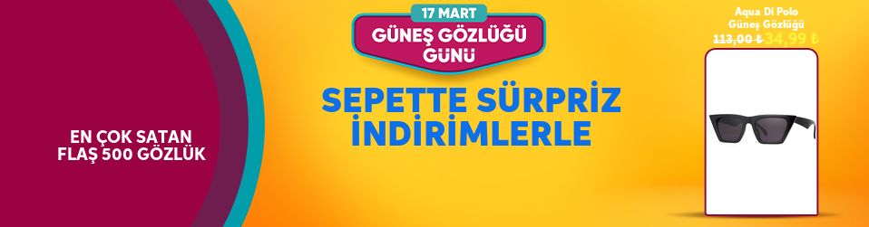 En Çok Satan Flaş 500 Gözlük