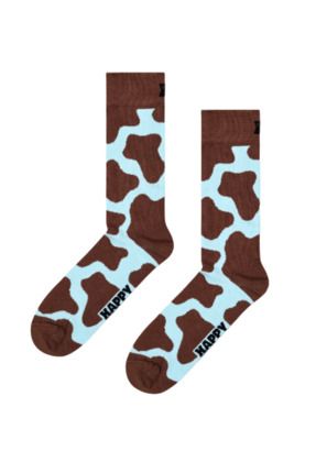 İthal Özel Seri Unisex Happy Cow Sock Renkli Soket Çorap