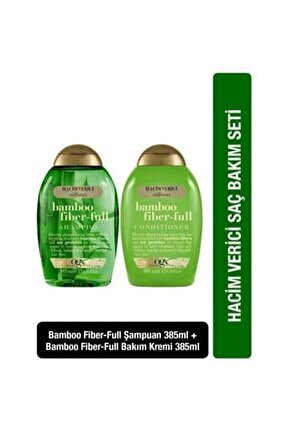 Hacim Verici Bamboo Fiber-full şampuan 385ML+Bamboo Fiber-full Bakım Kremi 385ML
