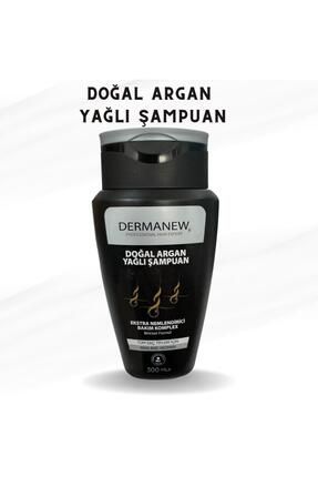 Argan Yağlı Şampuan - İşlem Görmüş Dökülen ve Zayıf Saçlar İçin - Onarıcı ve Güçlendirici Şampuan