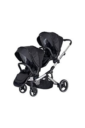 2071 Ibiza Pro Ikiz Bebek Arabası-siyah (Sadece Bebek Arabası)