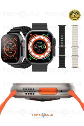Watch 8 Ultra Smart Watch Akıllı Saat 45mm 1.99inc 3 Tuş Aktif Saatten Konuşma Türkçe Dil