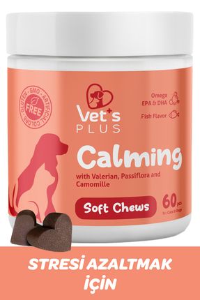 Calming Sakinleştirici Çiğnenebilir Tablet 60'lı (KEDİ VE KÖPEKLER IÇİN RAHATLATICI STRES AZALTICI)