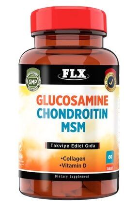 60 Tablet Glucosamine Chondroitin Msm Vitamin D Collagen Glukozamin