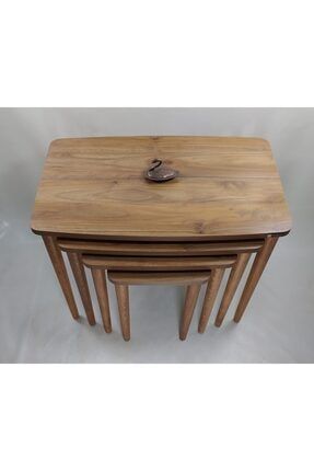 Mdf Lam Antikceviz 4lü Zigon Sehpa
