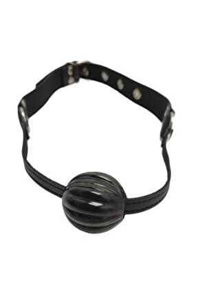 Siyah Fantezi Ağız Topu ve Masaj Yağı