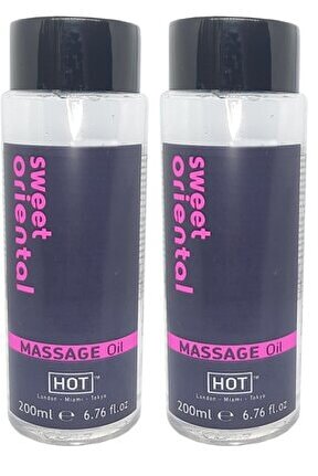 2 Adet Aromalı Erotik Masaj Yağı Sweet Oriental Massage Oil 200ml