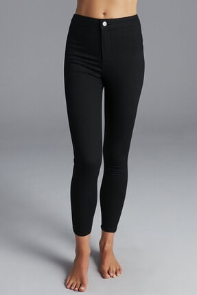 Siyah Basic Jegging Tayt