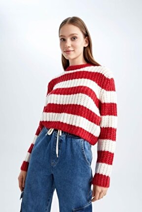 Coool Oversize Fit Bisiklet Yaka Kazak