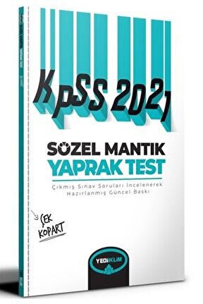 2021 Kpss Sözel Mantık Çek Kopart Yaprak Test